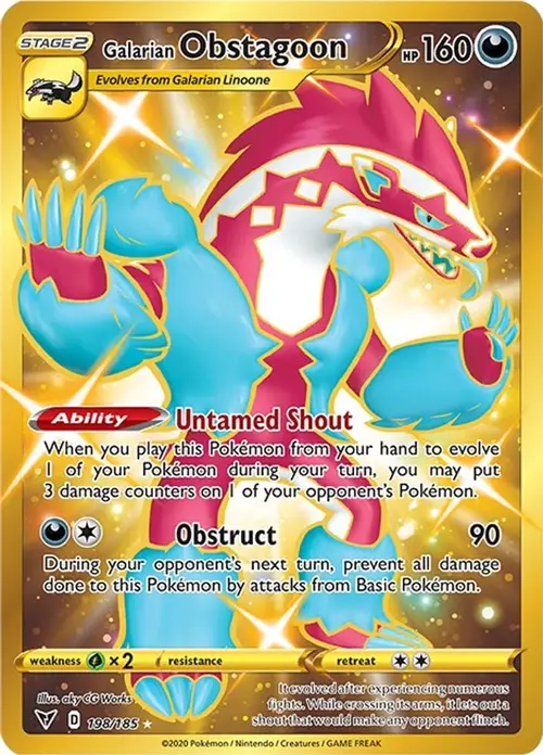 Galarian Obstagoon (Secret) card art