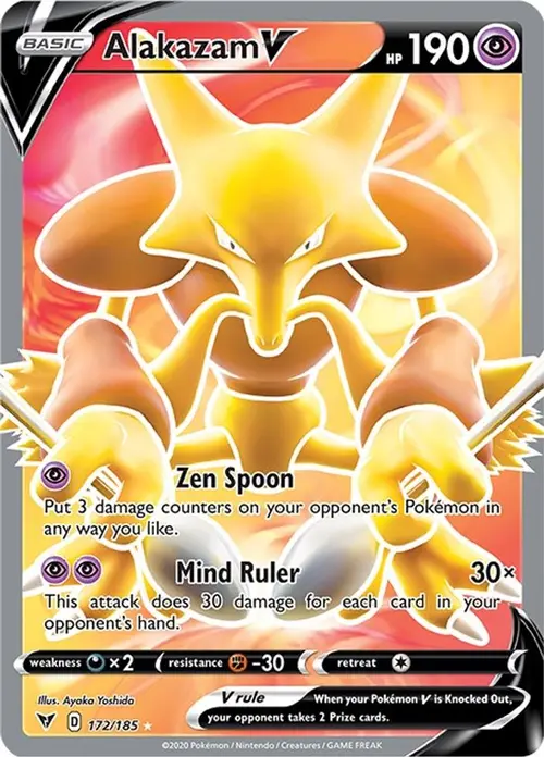 Alakazam V (Full Art) card art