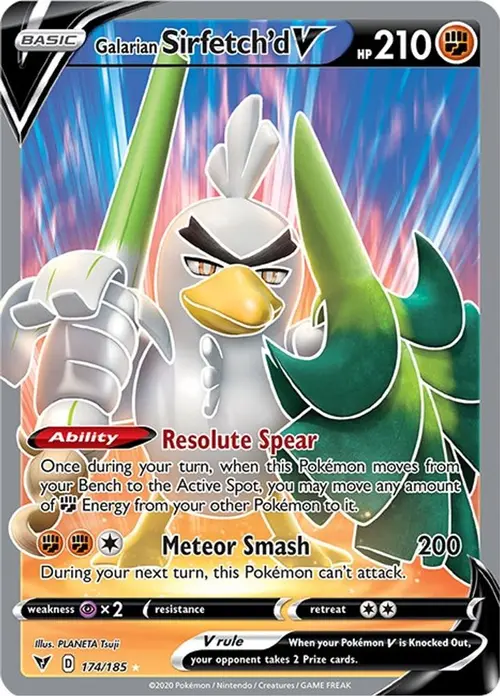 Galarian Sirfetch'd V (Full Art) card art