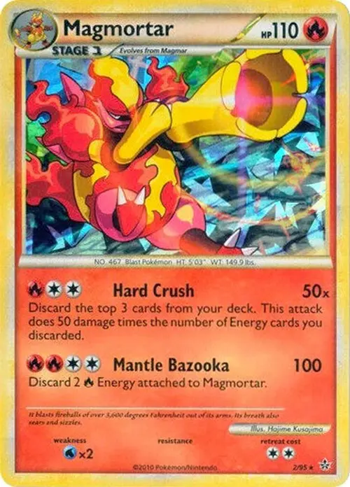 Magmortar - 2/95 (Cracked Ice Holo) card art