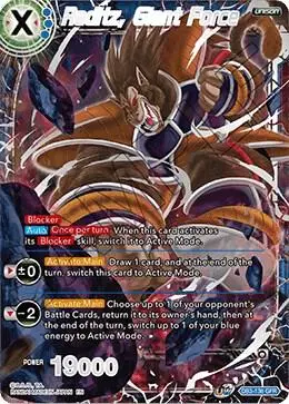 Raditz, Giant Force card art