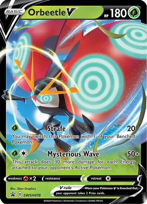 Orbeetle V - SWSH078 card art