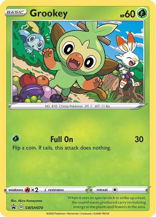 Grookey - SWSH070 card art