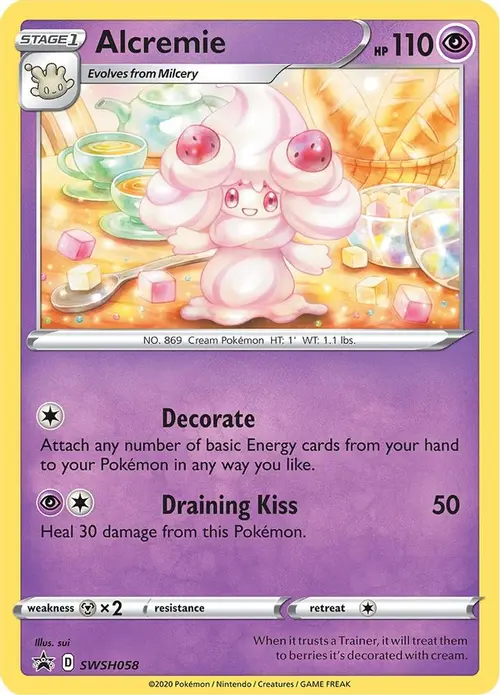 Alcremie - SWSH058 card art