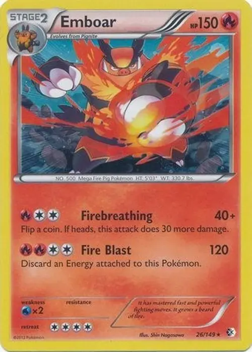 Emboar - 26/149 (Cosmos Holo) card art