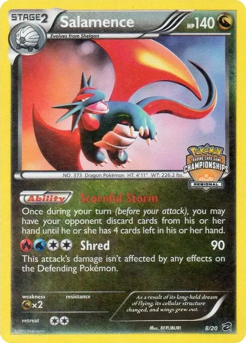 Salamence - 8/20 (Regional Championships) card art