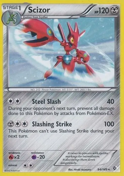 Scizor - 94/149 (Cosmos Holo) card art