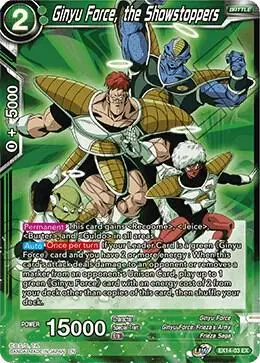 Ginyu Force, the Showstoppers card art