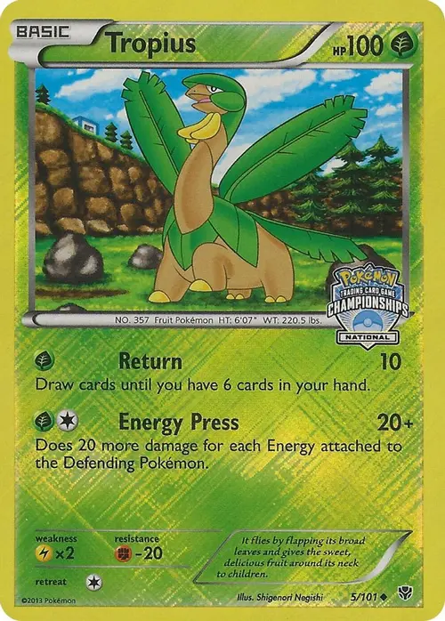 Tropius - 5/101 (National Championships) card art