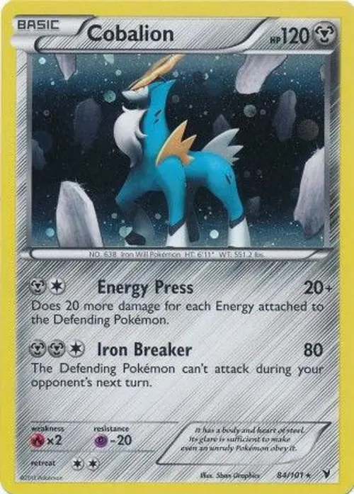 Cobalion - 84/101 (Cosmos Holo) card art