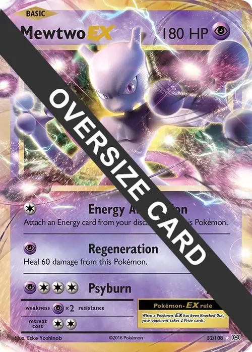 Mewtwo EX - 52/108 card art