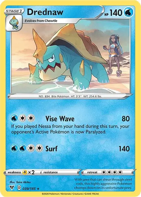 Drednaw - 39/185 (Cracked Ice Holo) card art