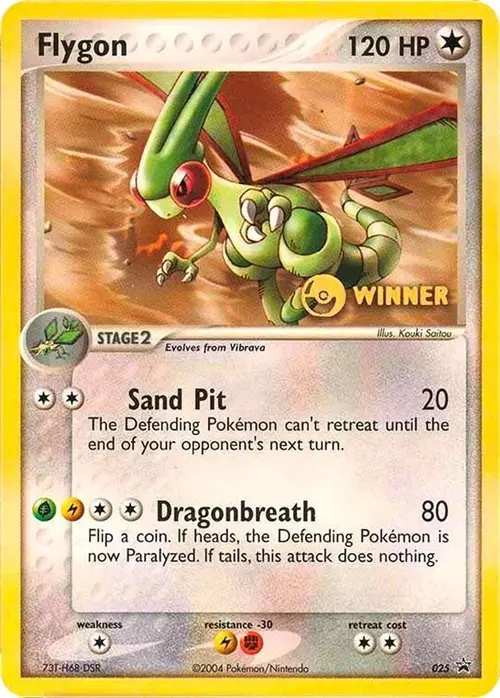 Flygon - 025 (e-League) [Winner] card art