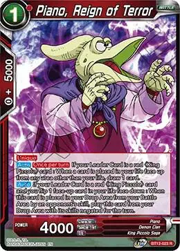Piano, Reign of Terror card art
