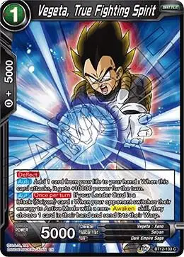 Vegeta, True Fighting Spirit card art