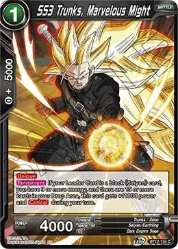 SS3 Trunks, Marvelous Might card art