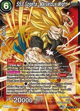 SS3 Gogeta, Marvelous Might card art