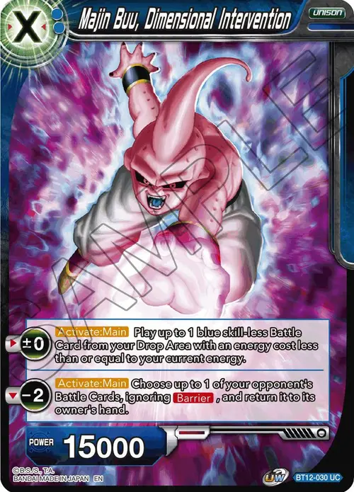 Majin Buu, Dimensional Intervention card art