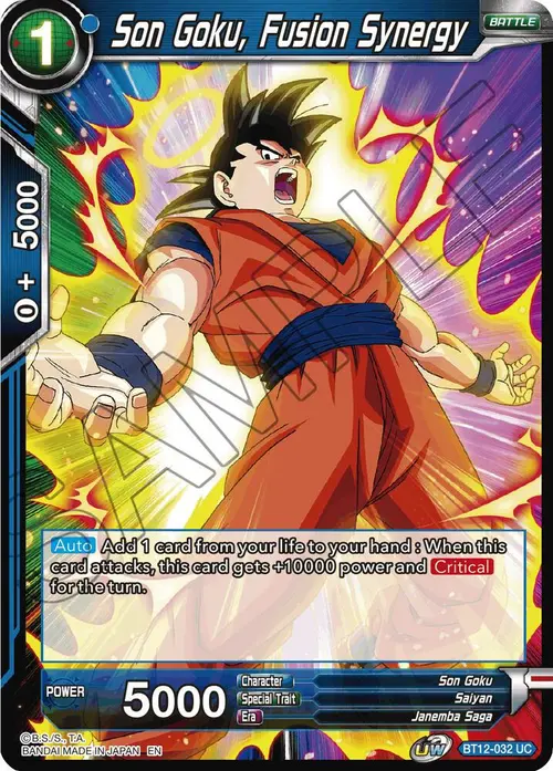 Son Goku, Fusion Synergy card art