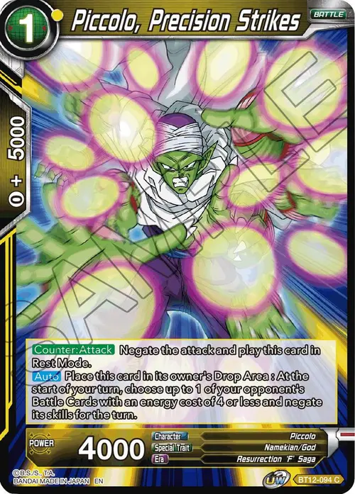 Piccolo, Precision Strikes card art