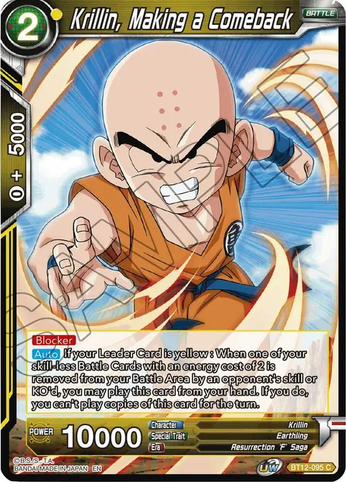 Krillin, Making a Comeback card art
