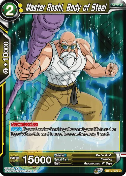 Master Roshi, Body of Steel card art