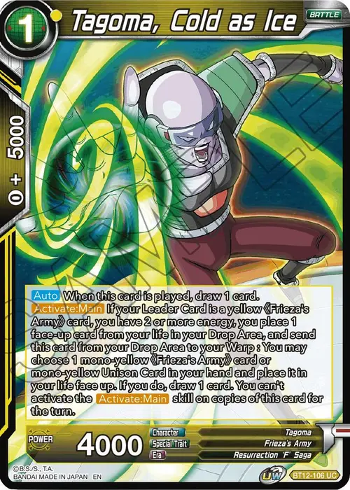 Tagoma, Cold as Ice card art