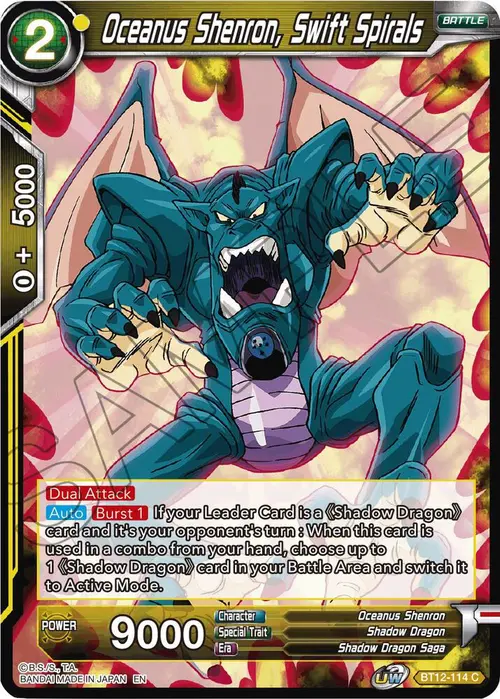 Oceanus Shenron, Swift Spirals card art