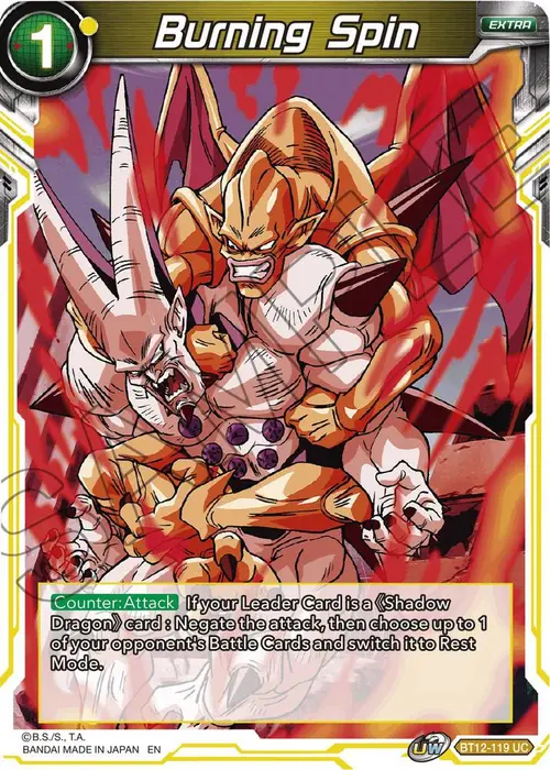 Burning Spin card art