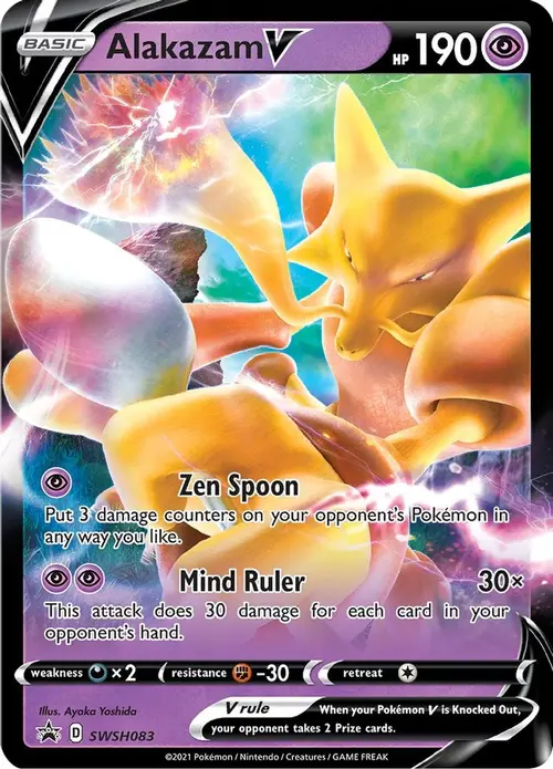 Alakazam V - SWSH083 card art