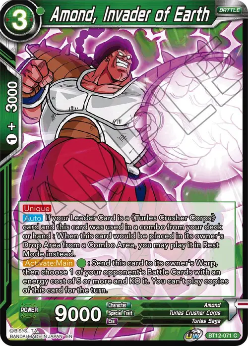 Amond, Invader of Earth card art