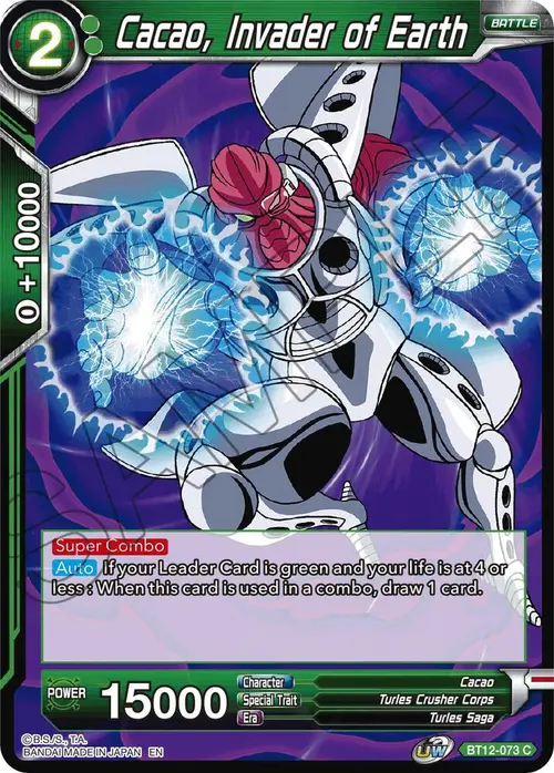 Cacao, Invader of Earth card art