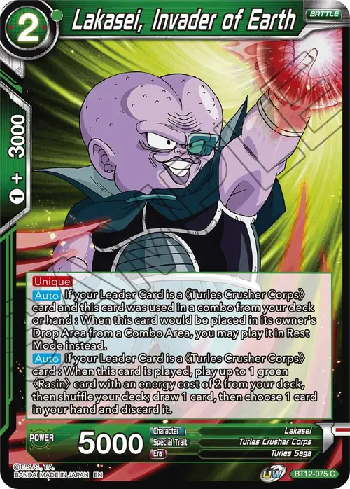 Lakasei, Invader of Earth card art