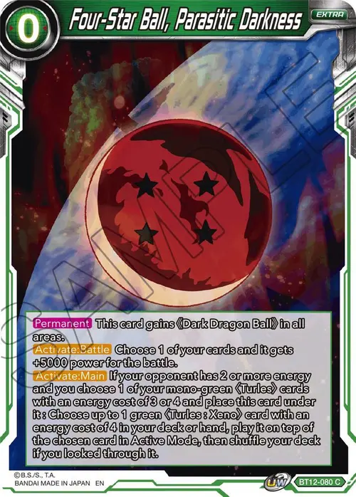 Four-Star Ball, Parasitic Darkness card art