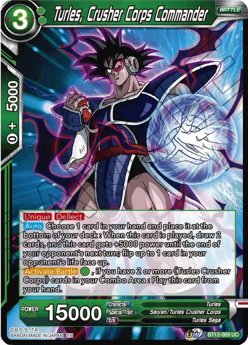 Turles, Crusher Corps Commander card art