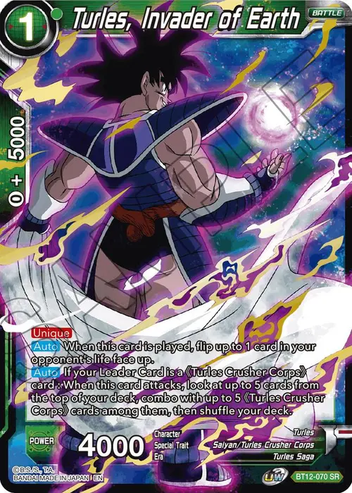 Turles, Invader of Earth card art