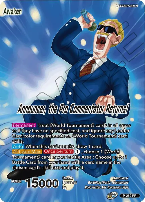 Announcer // Announcer, the Pro Commentator Returns! (Vicious Rejuvenation Revival Pack) card art