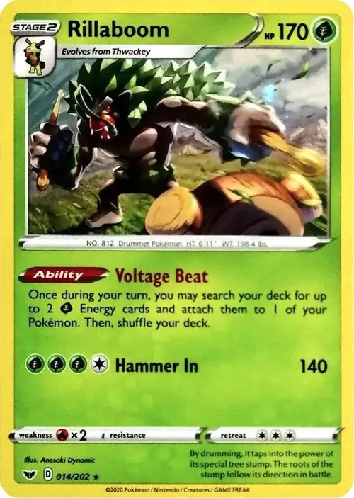 Rillaboom - 014/202 (Cosmos Holo) card art