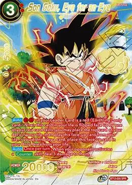 Son Goku, Eye for an Eye (SPR) card art
