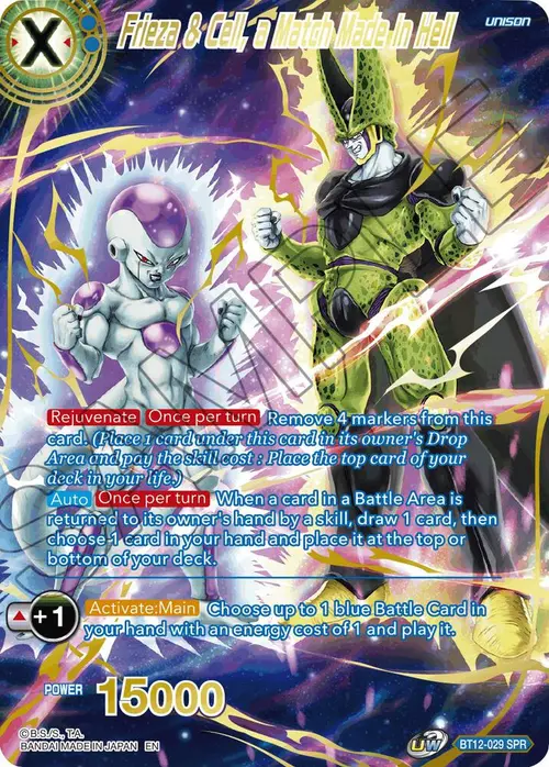 Frieza & Cell, a Match Made in Hell (SPR) card art