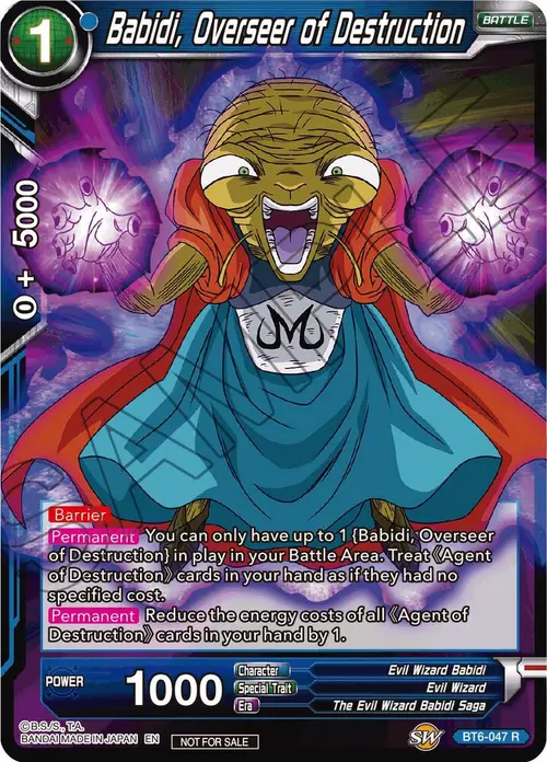 Babidi, Overseer of Destruction (Gold Stamped) card art