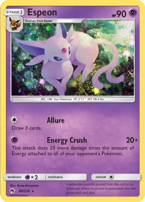 Espeon - 89/214 (Cosmos Holo) card art