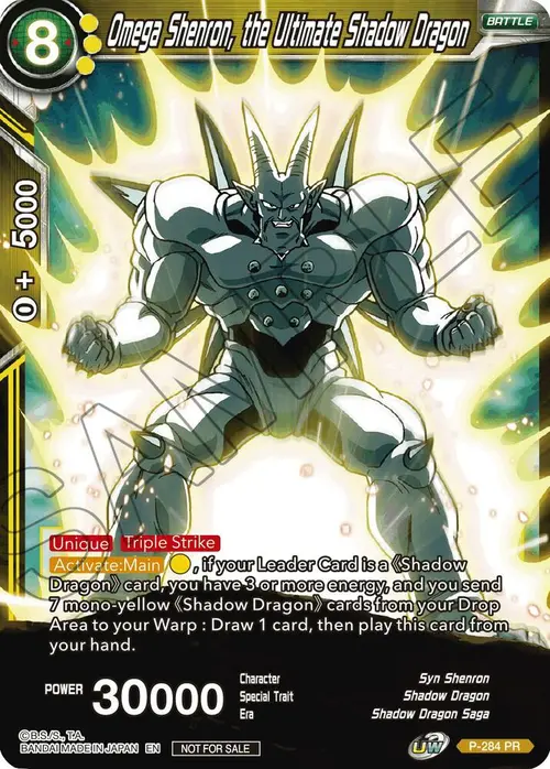 Omega Shenron, the Ultimate Shadow Dragon (Unison Warrior Series Tournament Pack Vol.3) card art