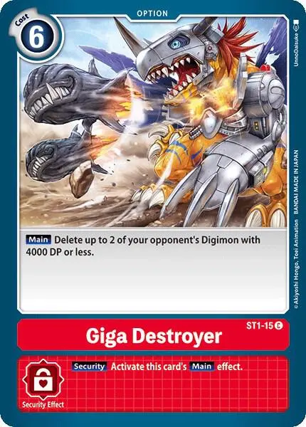 Giga Destroyer card art