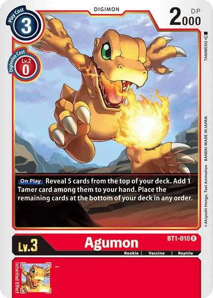 Agumon - BT1-010 card art