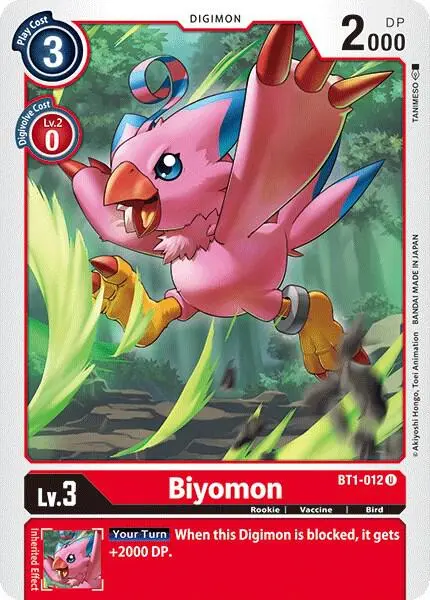 Biyomon - BT1-012 card art