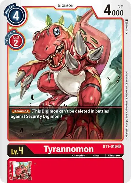 Tyrannomon card art