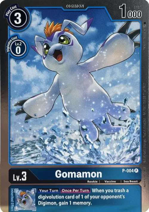 Gomamon - P-004 card art