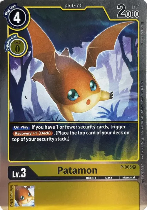 Patamon - P-005 card art