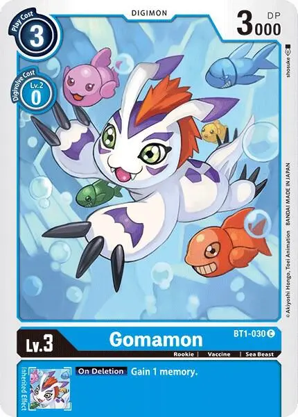Gomamon - BT1-030 card art